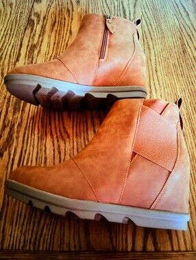 NEW Forever Brand Ladies Ankle Boots, Brown Sz , 8, 9